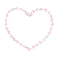 flower frame Heart Shape