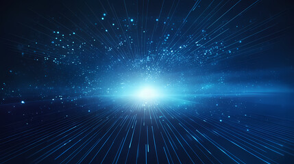 Naklejka premium Abstract line art background, technological background