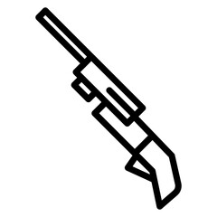 Designated Marksman Rifle icon vector image. Can be used for Battle Royale.