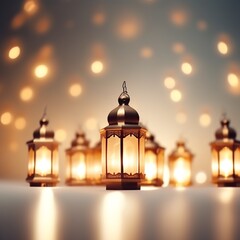 Islamic lanterns Ramadan background