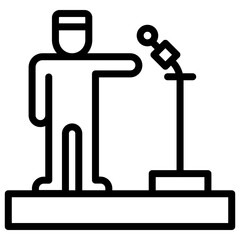 Entertainment Industry icon vector image. Can be used for Industry.