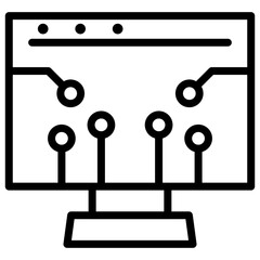 Information Technology icon vector image. Can be used for Industry.