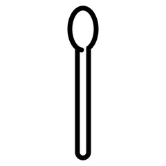 Glass Rod icon vector image. Can be used for Science.