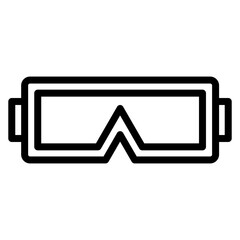 Safety Goggles icon vector image. Can be used for Science.