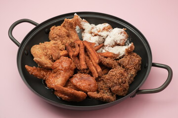 fried chicken platter