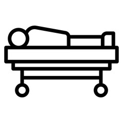 Dead Man icon vector image. Can be used for Prison.