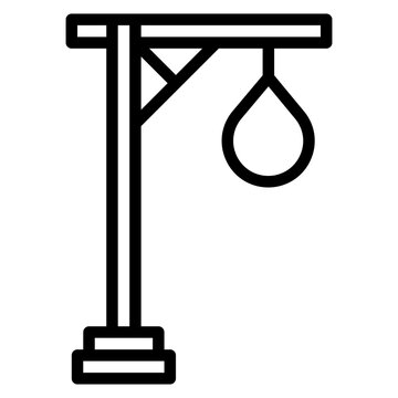 Suicide icon vector image. Can be used for Prison.