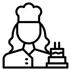 Baker icon vector image. Can be used for Cleaning and Dusting.
