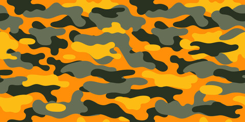 Creative camouflage military pattern. Vector camouflage pattern for trendy clothing design.