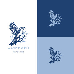 Capturing Avian Essence Luxury Bird Logo for Enhanced Brand Identity