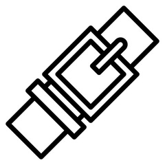 Belt icon vector image. Can be used for Luxury.