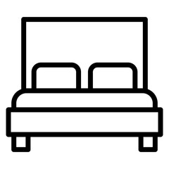 Free Hotel Room icon vector image. Can be used for Casino.