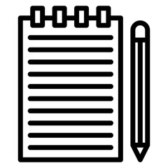 Notes icon vector image. Can be used for Trading.