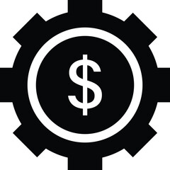 Rounded Filled Gear Icon