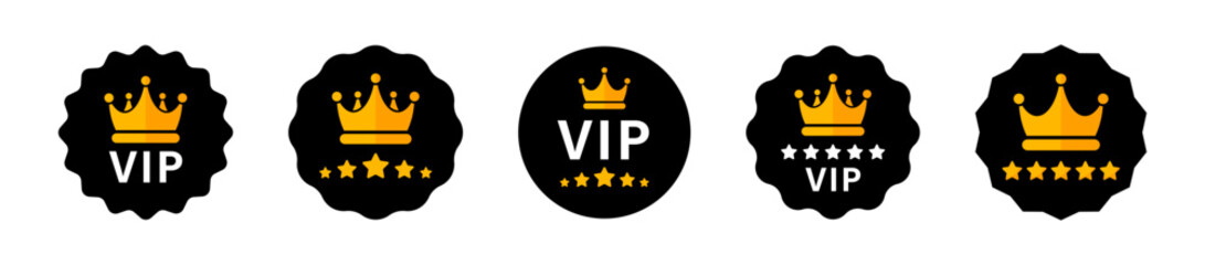 VIP vector icons. Vip icon set. Premium and Luxury symbols.
