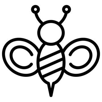 Honeybee icon vector image. Can be used for Carnival.