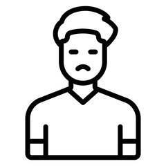 Man icon vector image. Can be used for Homeless.