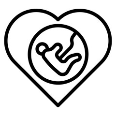 Pregnancy icon vector image. Can be used for Child Adoption.