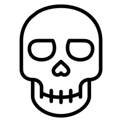 Skull icon vector image. Can be used for Fairytale.