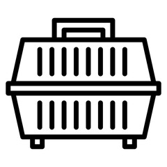 Pet Box icon vector image. Can be used for Veterinary.