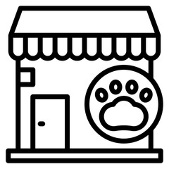 Pet Store icon vector image. Can be used for Veterinary.