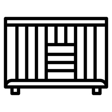 recommend clip art: Playpen icon vector image. Can be used for Veterinary.