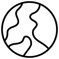 Earth icon vector image. Can be used for Global Warming.