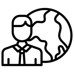 Human Impact icon vector image. Can be used for Global Warming.