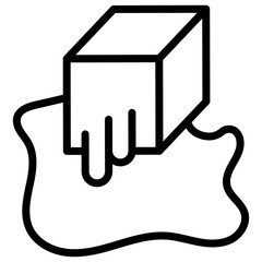Obraz premium Melting Ice icon vector image. Can be used for Global Warming.