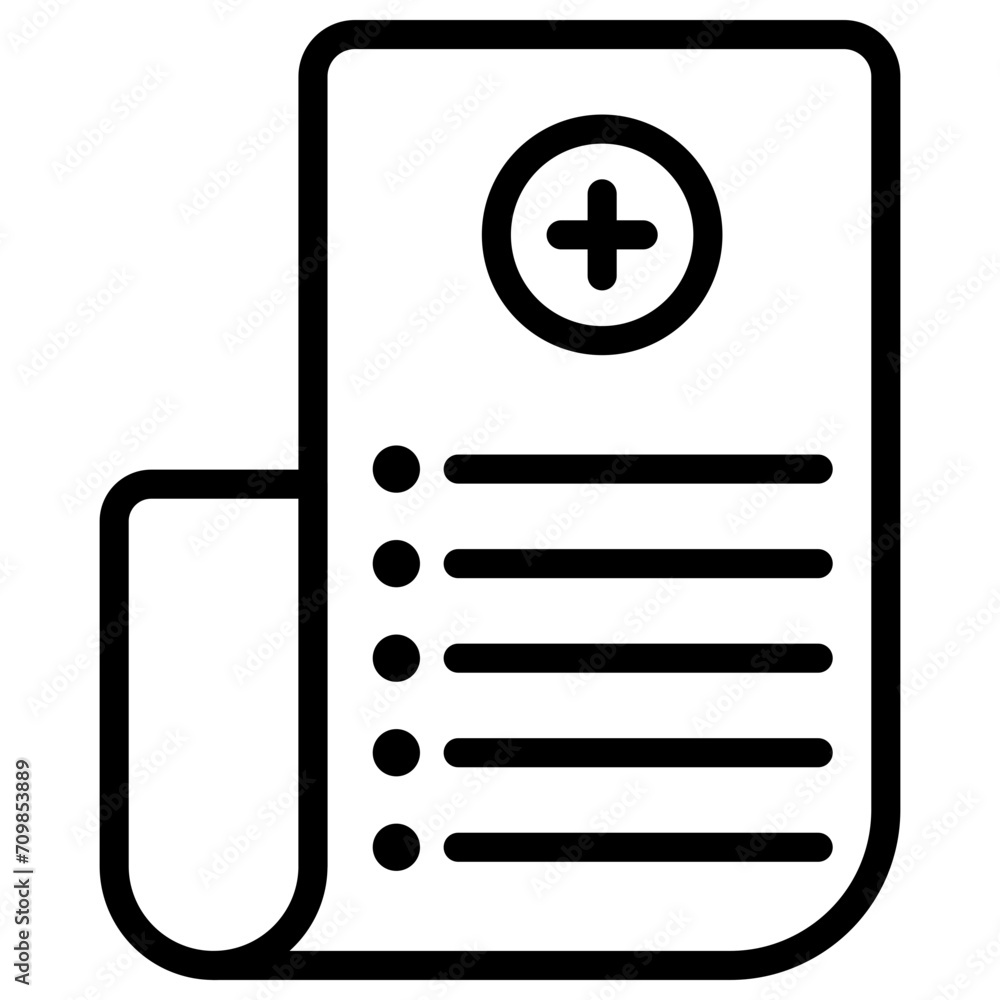 Poster add list icon vector image. can be used for documents and files.