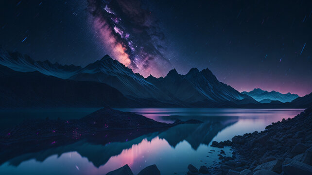 Night Alps 9, Generative AI