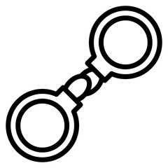 Handcuffs icon vector image. Can be used for Crime Investigation.