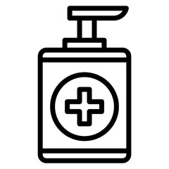 Antiseptic icon vector image. Can be used for Dermatology.