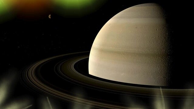 a close-up 4k animated video of the planets