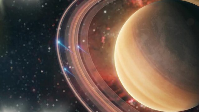 a close-up 4k animated video of the planets