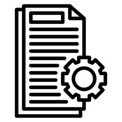 Documents Management icon vector image. Can be used for Human Resource. - obrazy, fototapety, plakaty