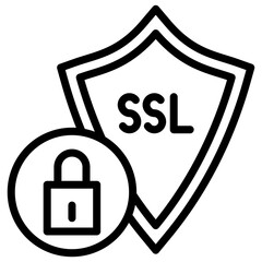 SSL icon vector image. Can be used for Online Store.