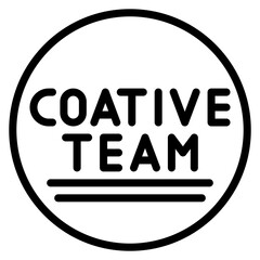 Coactive Teams icon vector image. Can be used for Teamwork.