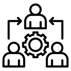 Fellowship icon vector image. Can be used for Teamwork.