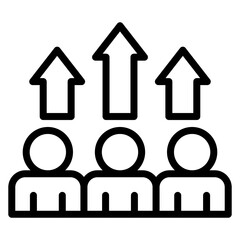 Team Spirit icon vector image. Can be used for Teamwork.