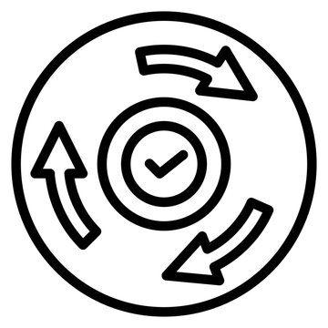 Consistency icon vector image. Can be used for Core Values.