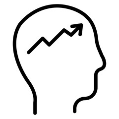 Mindset Shift icon vector image. Can be used for Personal Growth. - obrazy, fototapety, plakaty