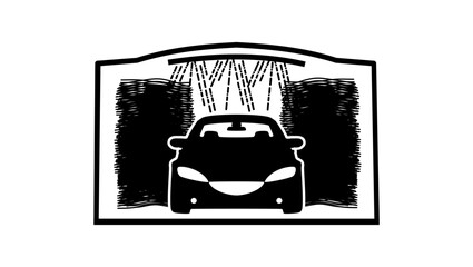 Automatic Car Wash silhouette