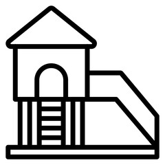 Playground icon vector image. Can be used for Public Utilities.