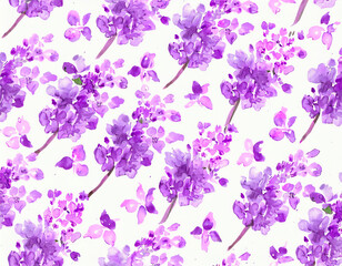 Obraz na płótnie Canvas Charming lilac pattern escape. Lilac prints, gentle purples