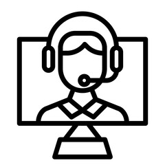 Remote Support icon vector image. Can be used for Remote Working.