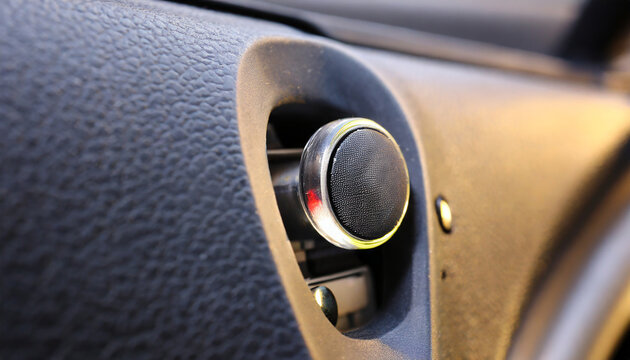 Closeup view of car parking sensor