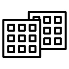 Waffle icon vector image. Can be used for Brunch.
