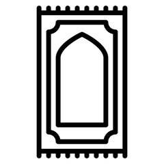 Prayer Mat icon vector image. Can be used for Islamic New Year.