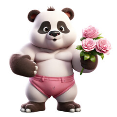 Fototapeta premium bear in love.